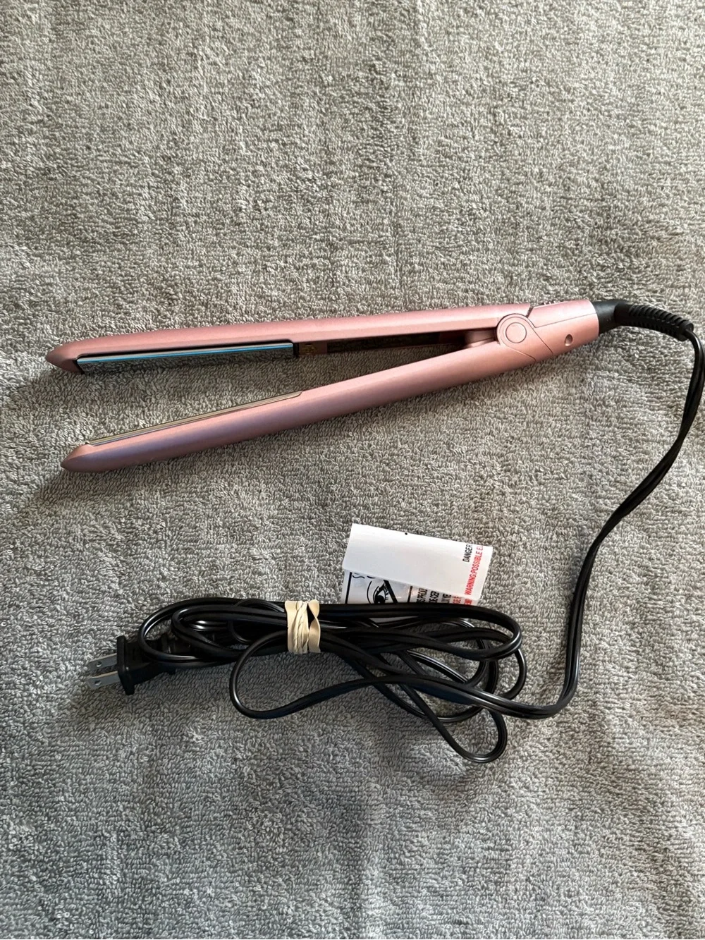 Digital Hair Straightener- Rose Gold by Aria Beauty 1 Inch Flat Iron